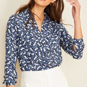 Ann Taylor Essential Shirt in Aegean Sky